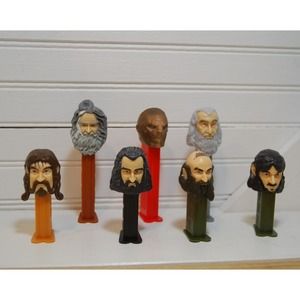 Lord of‎ the Rings PEZ candy Dispensers lot of 7 including Gandalf, an orc